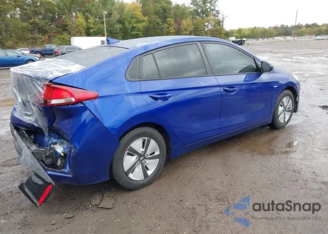 2019 Hyundai Ioniq Hybrid Blue from USA, damaged, VIN KMHC65LC5KU110483